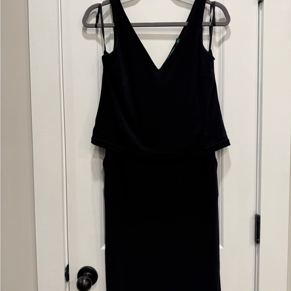 Ralph Lauren Black Backless Dress